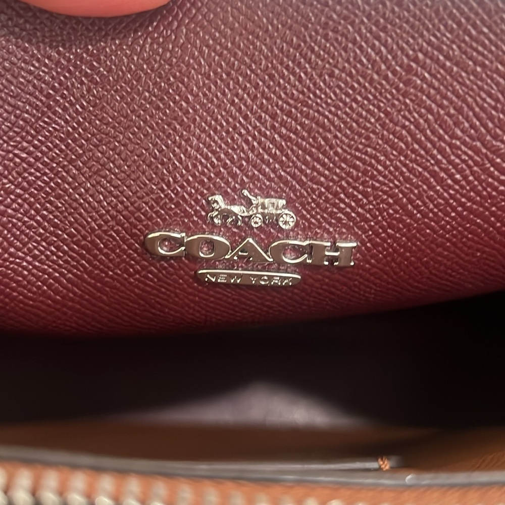 Coach Mollie Blue Tote leather Bag. Silver hardware Retail $378 style 1671 - Picture 16 of 16